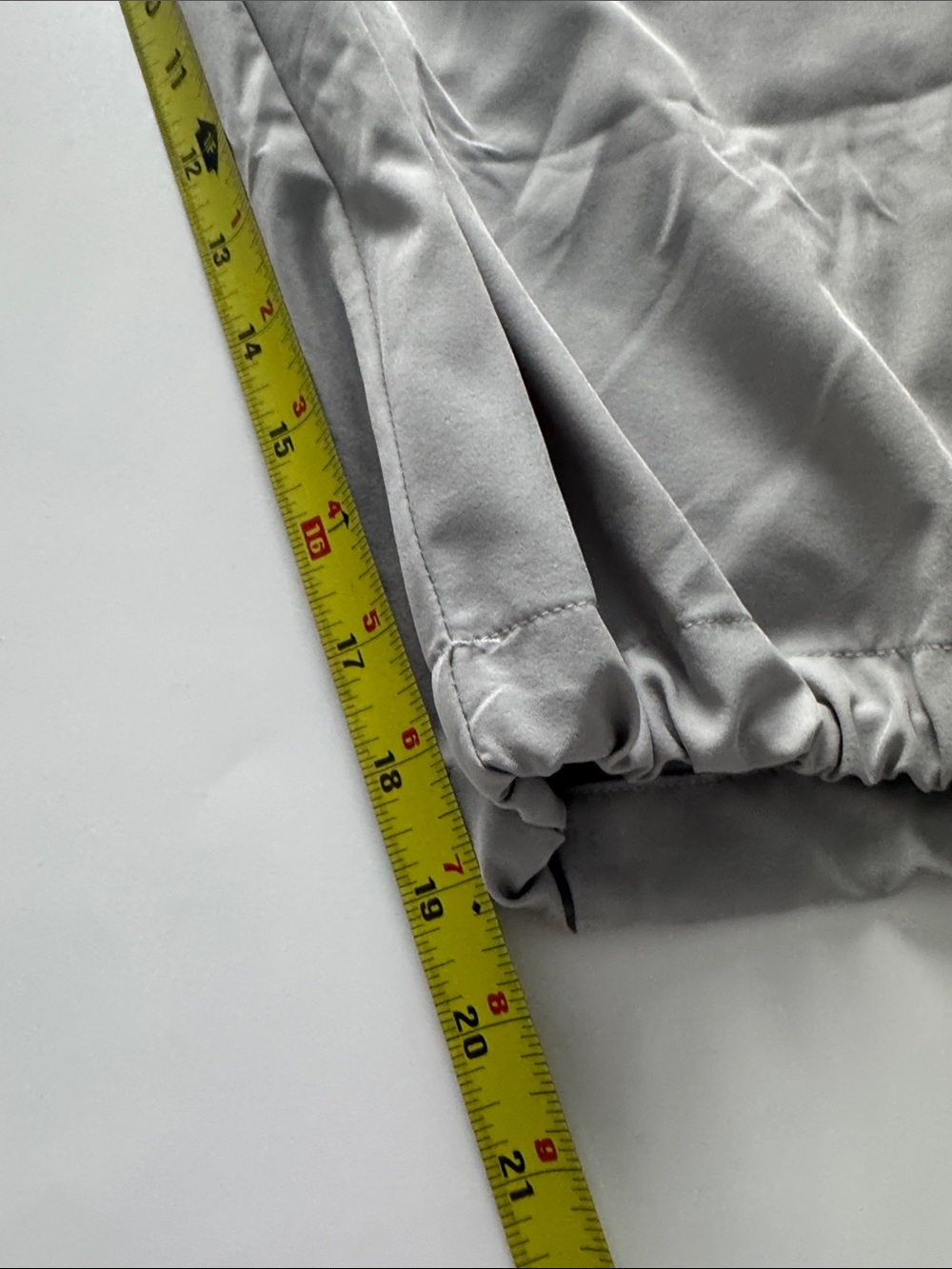 Light Gray Women's Cargo Ankle Pants with Drawstring Waist - Picture 7 of 8